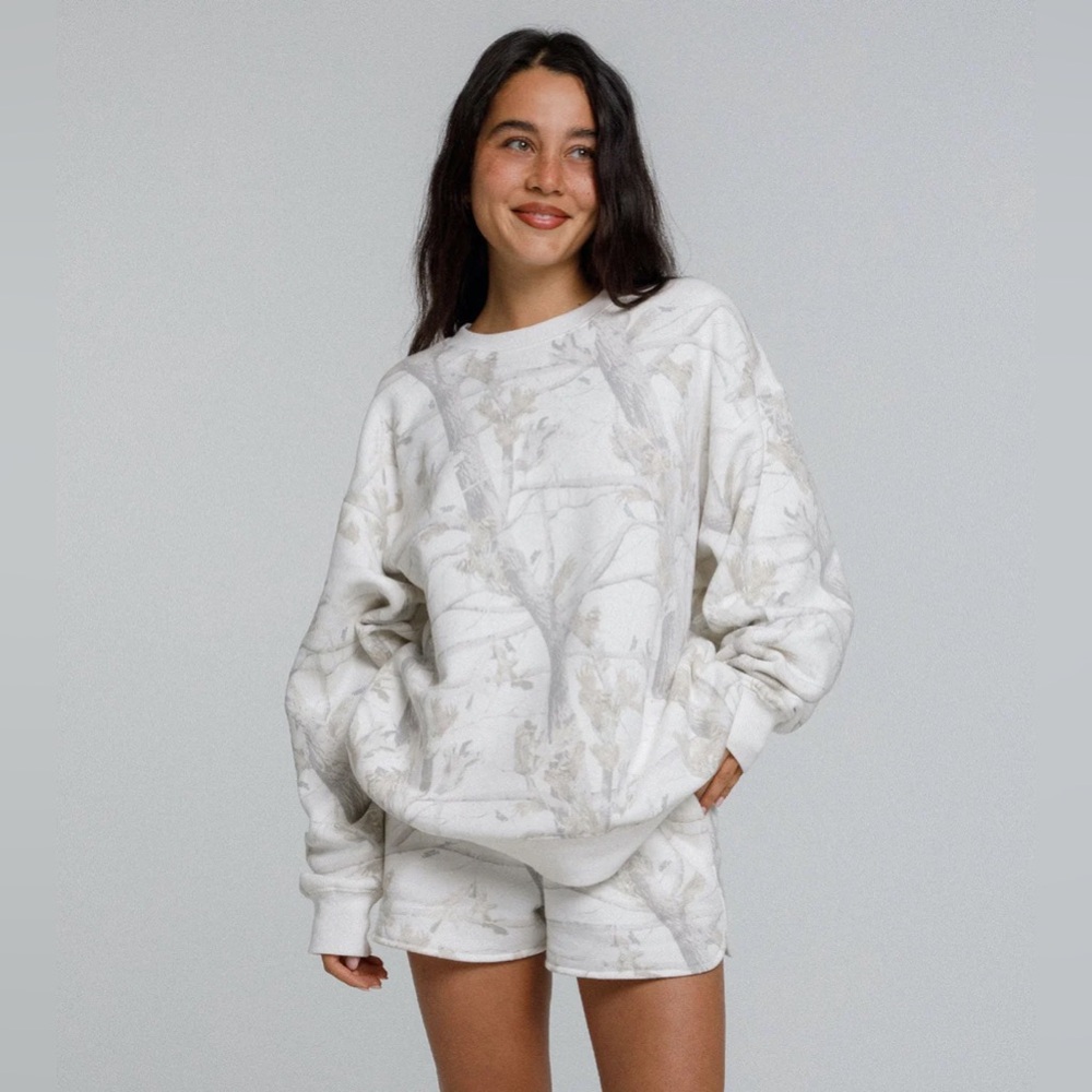 Dairy Boy Woodland Camo Crewneck - No Logo, S